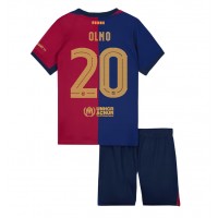 Barcelona Dani Olmo #20 Replika babykläder Hemmaställ Barn 2024-25 Kortärmad (+ korta byxor)